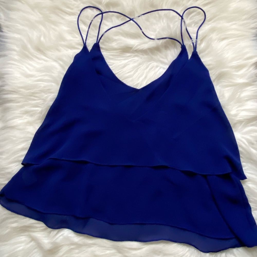 Love Marks (M)  tank top Beautiful bright blue